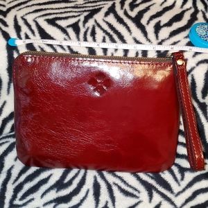 Patricia Nash burgundy distressed leather cassini